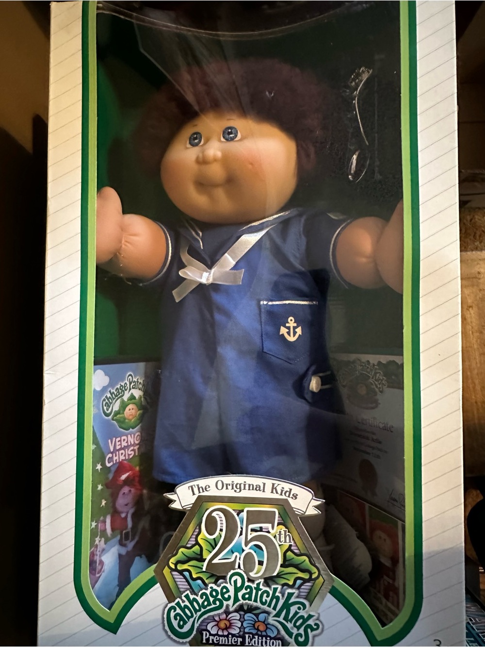 25th Anniversary Cabbage Patch Kid in Navy Sailor Suit With Bonus DVD